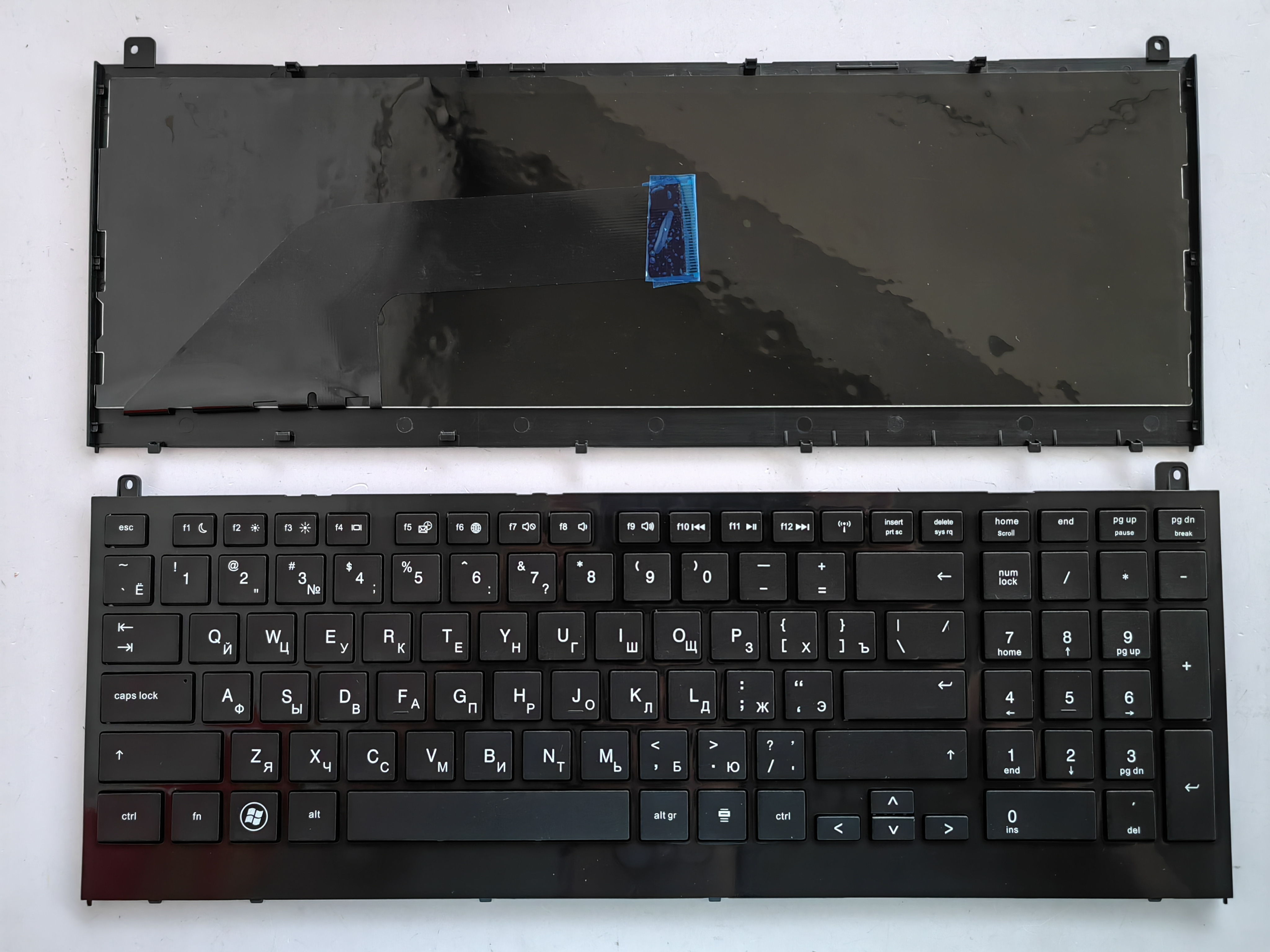 Picture of New Replacement Laptop Keyboard For HP 4520S BLACK FRAME BLACK (OEM) RU Layout